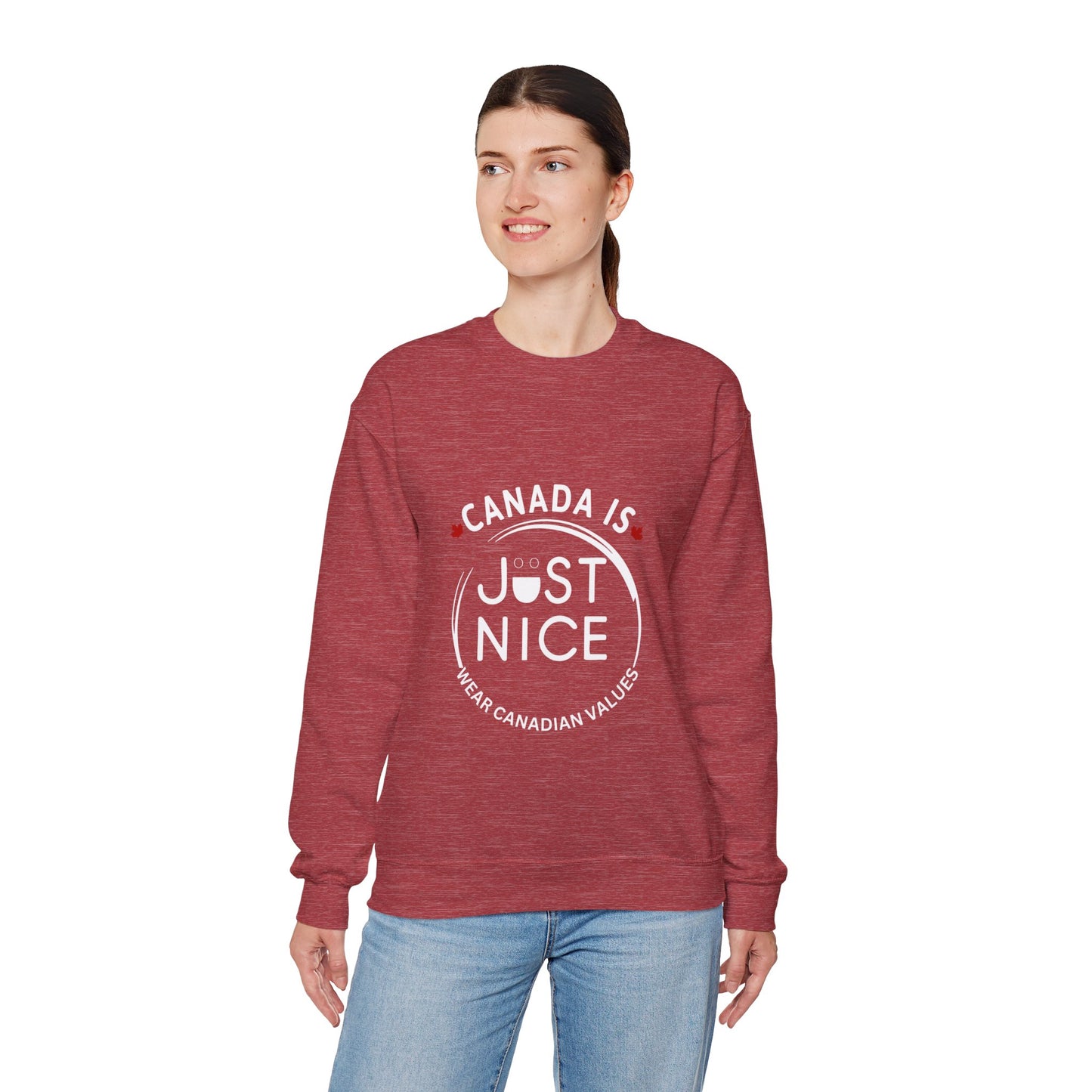 Canada Inspired Unisex Crewneck Sweatshirt - Cozy Fall Style