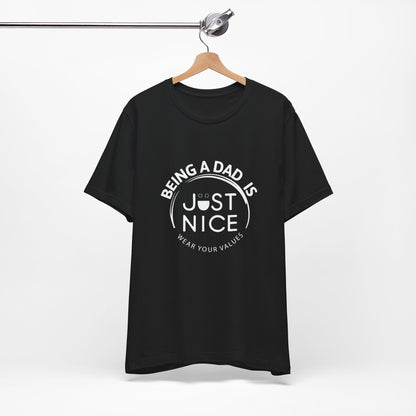 Dad Vibes Short Sleeve Tee - Perfect Gift for Father's Day, Comfortable Casual Wear, Unisex Tee for Dad