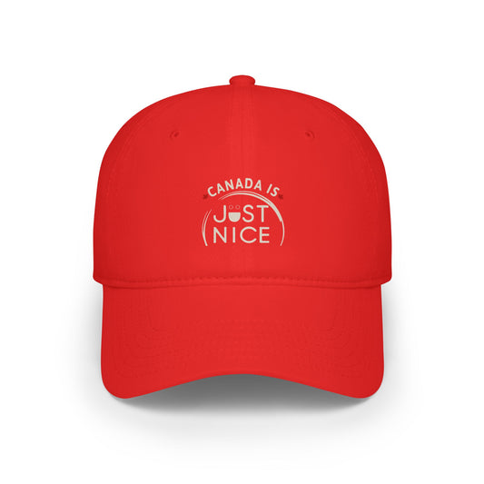 Canada Is Just Nice Baseball Cap | Comfort, Style, Casual Wear, Gift for Him/Her, Outdoor Adventures, Summer Style