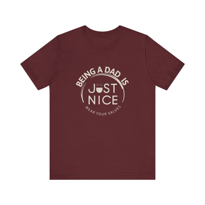 Unisex Dad Values Tee - Perfect Gift for Fathers, Casual Wear, Thoughtful Present, Father's Day, Family Gatherings