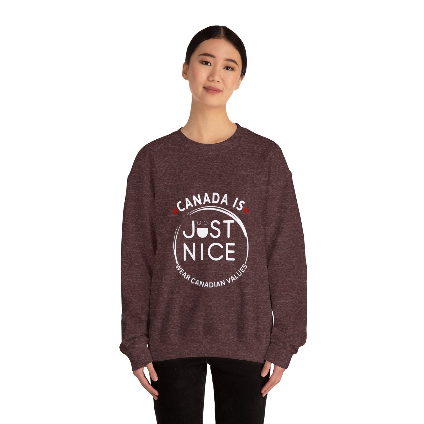 Canada Inspired Unisex Crewneck Sweatshirt - Cozy Fall Style