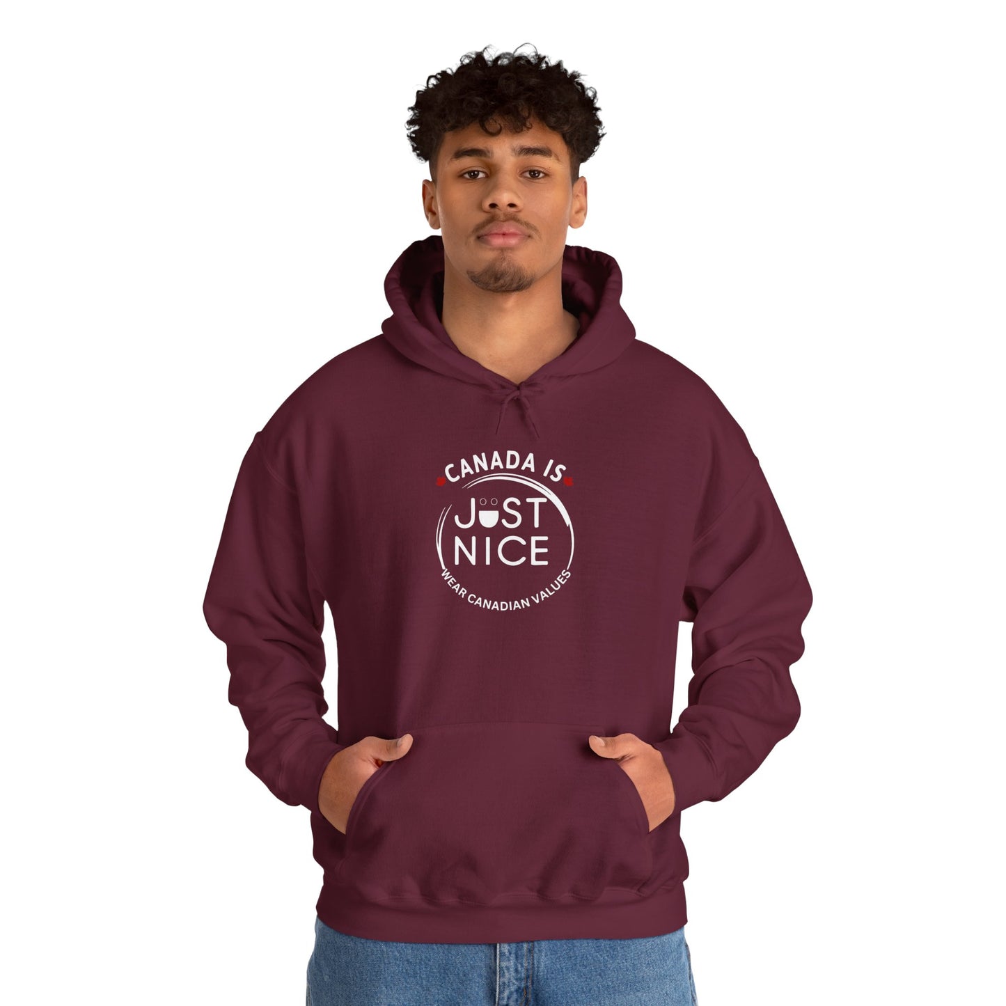 Canada Is Just Nice Hooded Sweatshirt | Unisex Cozy Pullover