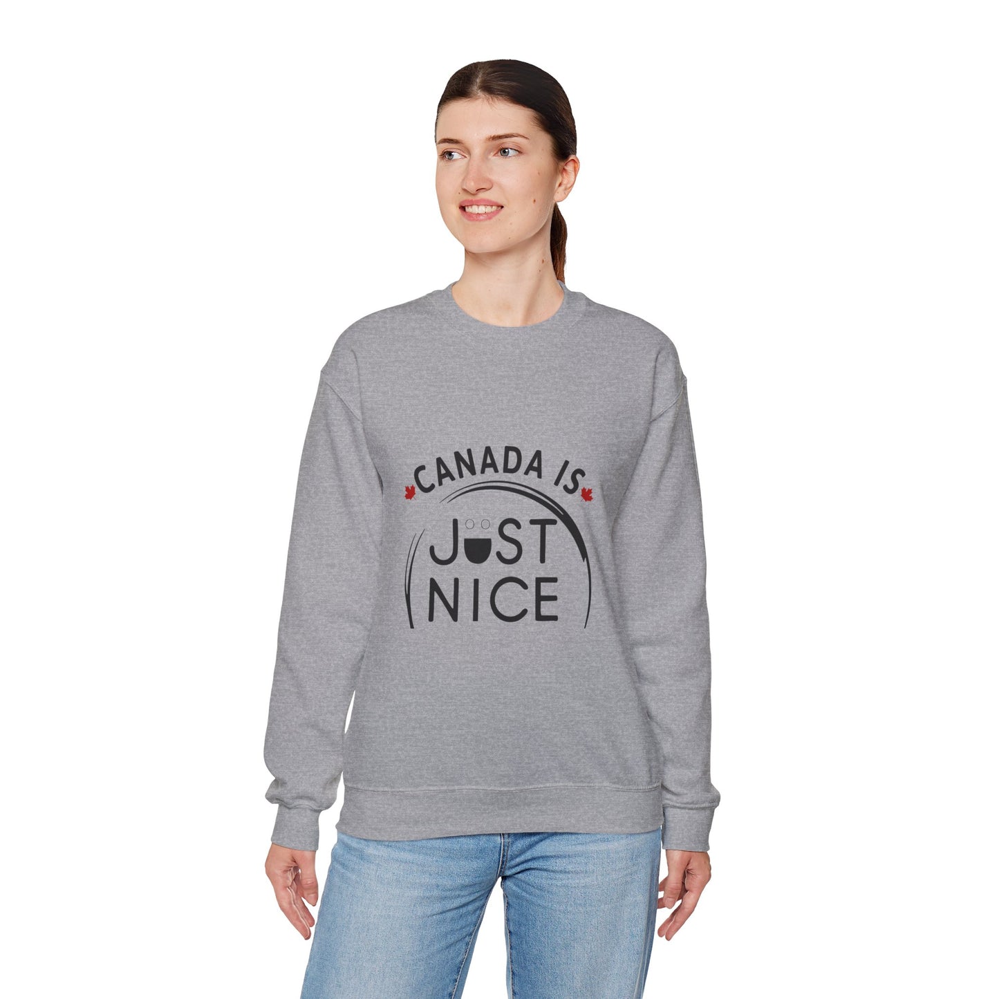 Canada Is Not Nasty Crewneck Sweatshirt - A Cozy Statement Piece for Proud Canadians