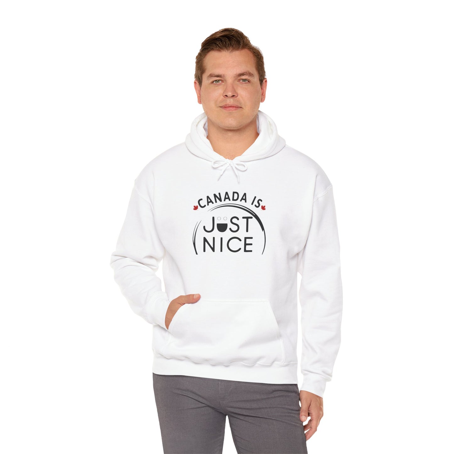 Canada Is Just Nice Hooded Sweatshirt | Unisex Cozy Pullover