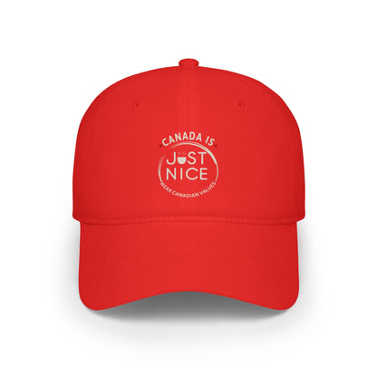 Canada Is Just Nice Baseball Cap, Adjustable Cap, Casual Hat, Gift for Canadians, Summer Accessory