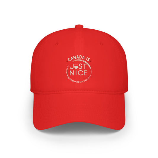 Canada Is Just Nice Baseball Cap, Adjustable Cap, Casual Hat, Gift for Canadians, Summer Accessory