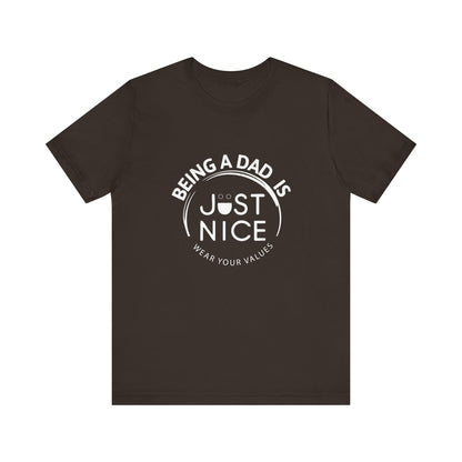 Dad Vibes Short Sleeve Tee - Perfect Gift for Father's Day, Comfortable Casual Wear, Unisex Tee for Dad