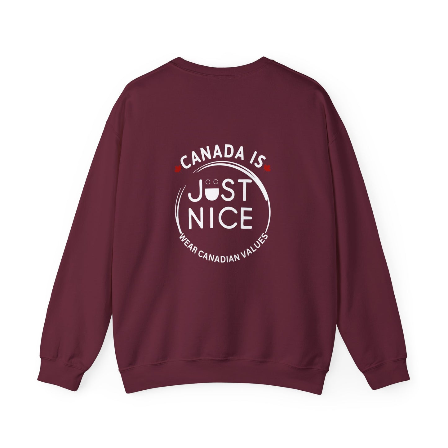 Canada Is Just Nice Crewneck Sweatshirt - Cozy Unisex Sweater