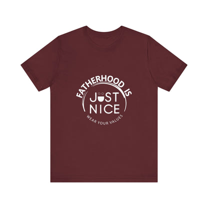 Unisex Jersey Short Sleeve Tee - Present Dad Shirt, Father's Day Gift, Casual Wear, Family T-Shirt, Dad Life Apparel