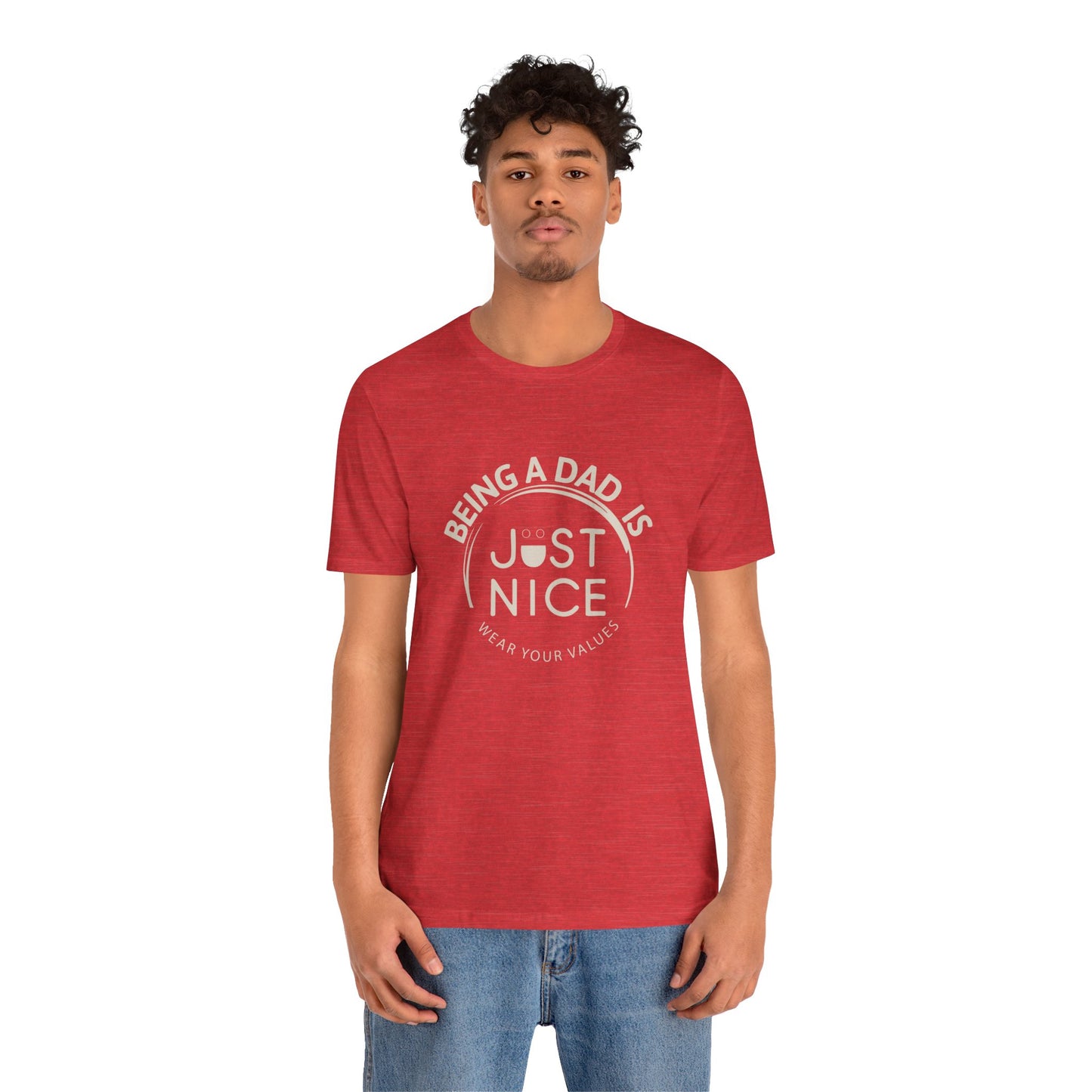 Unisex Dad Values Tee - Perfect Gift for Fathers, Casual Wear, Thoughtful Present, Father's Day, Family Gatherings