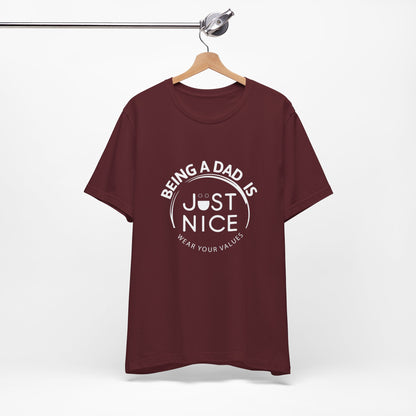Dad Vibes Short Sleeve Tee - Perfect Gift for Father's Day, Comfortable Casual Wear, Unisex Tee for Dad