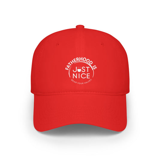 Fatherhood is Just Nice Low Profile Baseball Cap | Perfect Gift for Dads, Casual Style, Summer Accessory, Unique Father's Day Gift