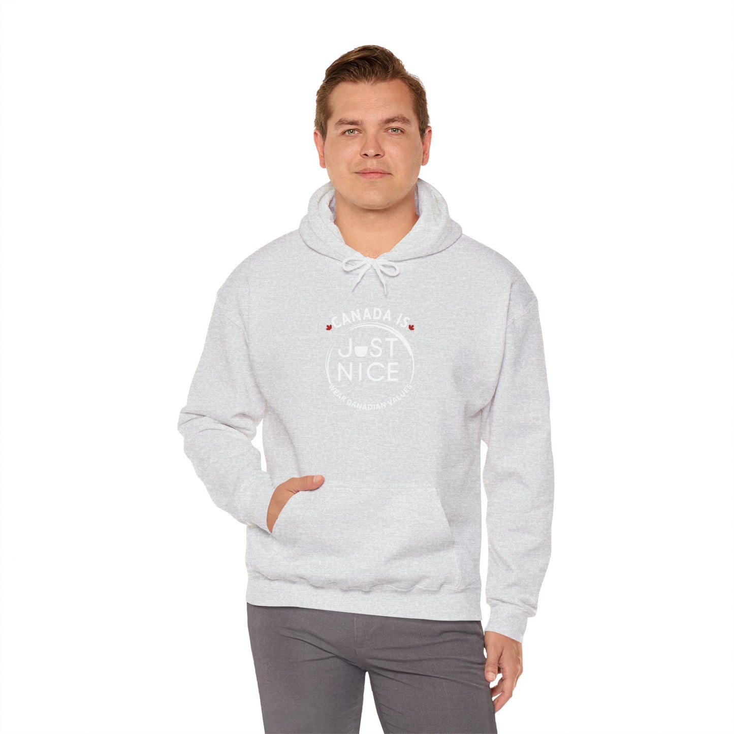 Canada Is Just Nice Hooded Sweatshirt | Unisex Cozy Pullover