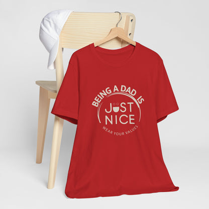 Unisex Dad Values Tee - Perfect Gift for Fathers, Casual Wear, Thoughtful Present, Father's Day, Family Gatherings