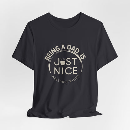 Unisex Dad Values Tee - Perfect Gift for Fathers, Casual Wear, Thoughtful Present, Father's Day, Family Gatherings