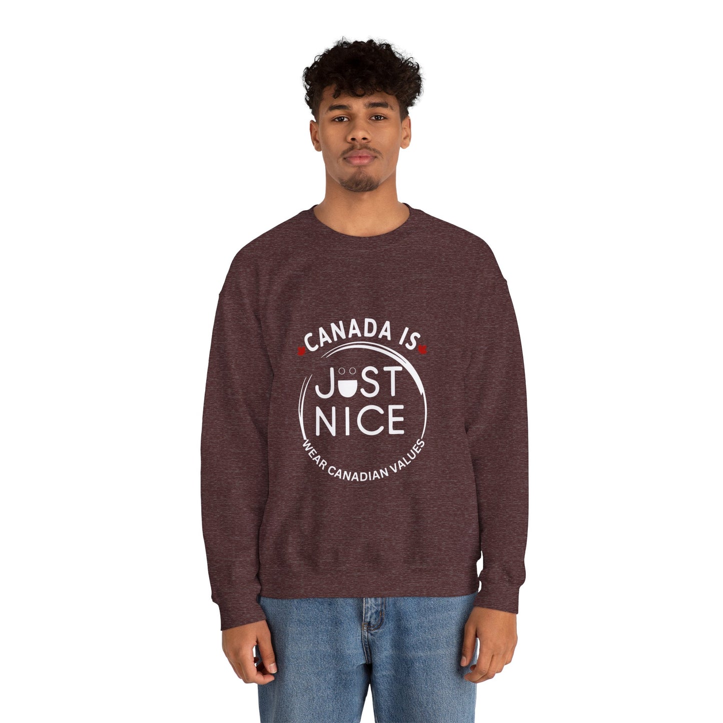 Canada Inspired Unisex Crewneck Sweatshirt - Cozy Fall Style