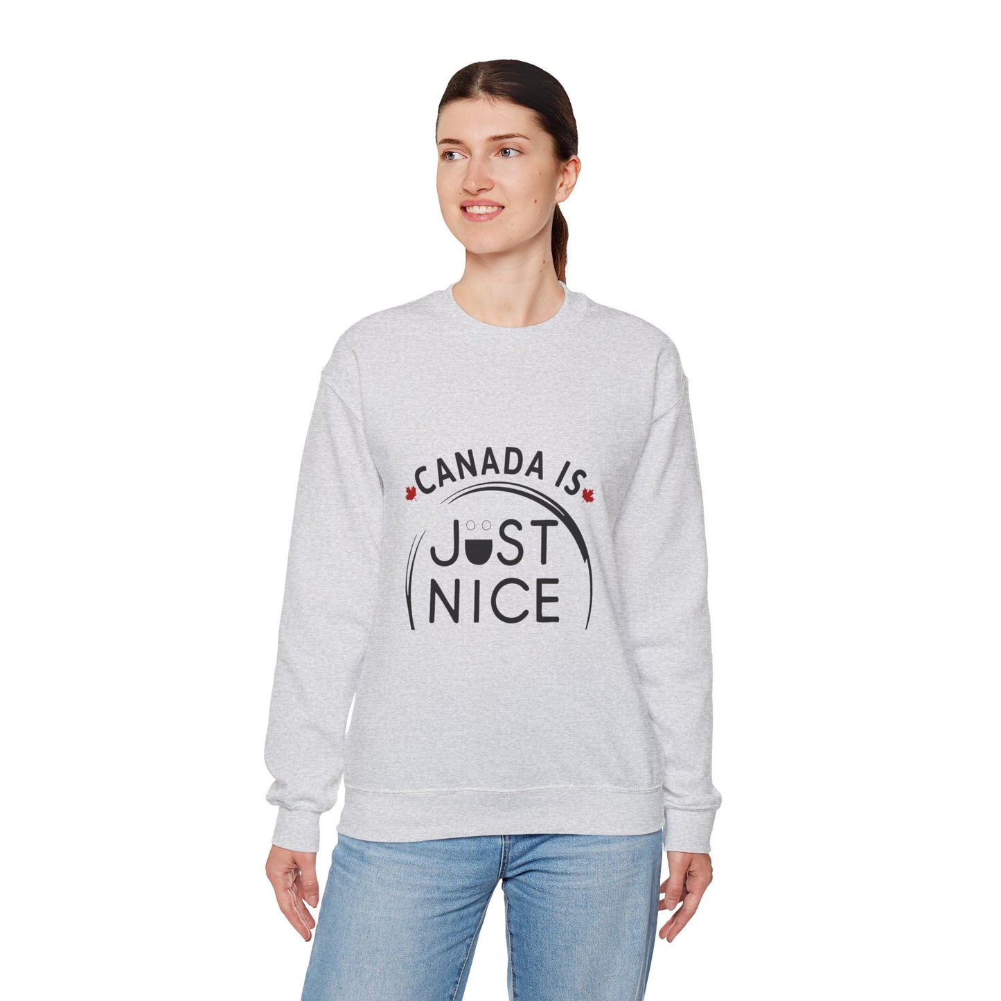 Canada Is Not Nasty Crewneck Sweatshirt - A Cozy Statement Piece for Proud Canadians