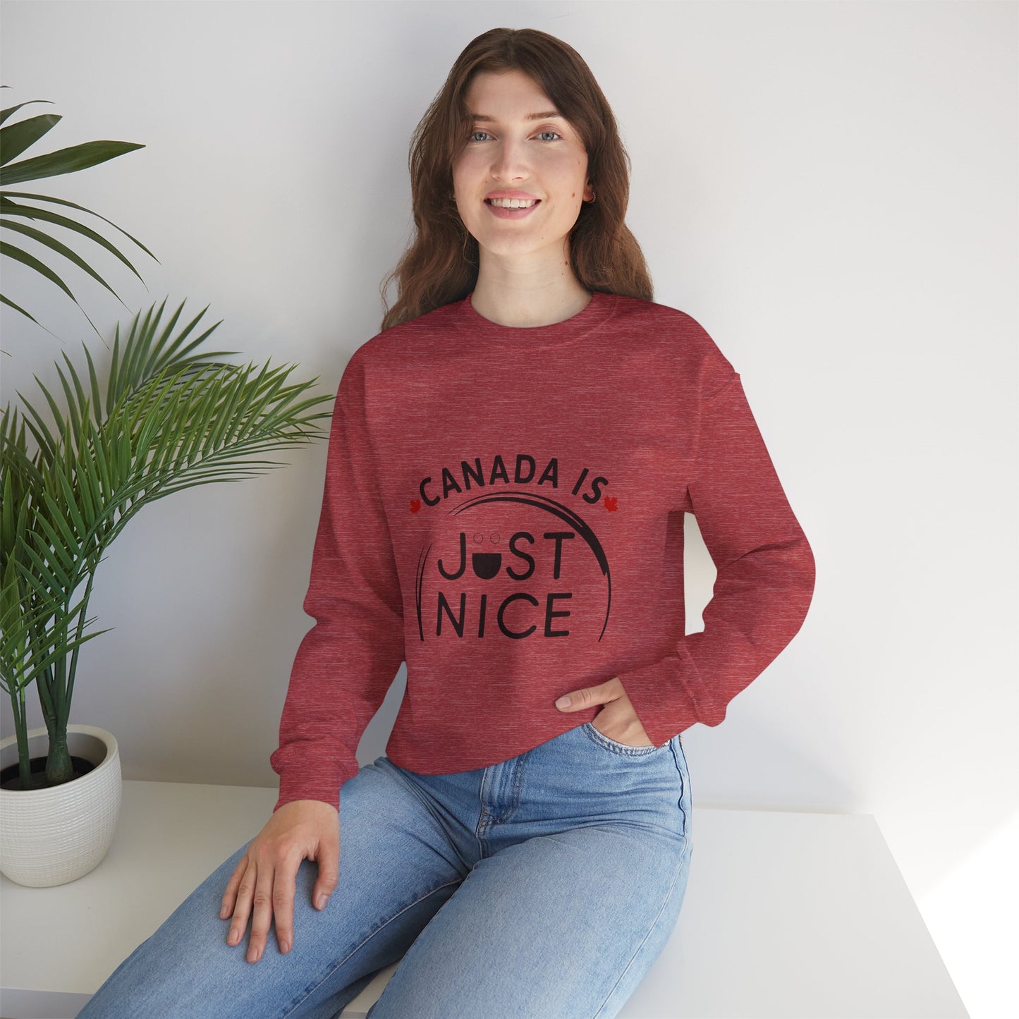 Canada Is Not Nasty Crewneck Sweatshirt - A Cozy Statement Piece for Proud Canadians