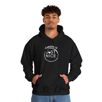 Canada Is Just Nice Hooded Sweatshirt | Unisex Cozy Pullover