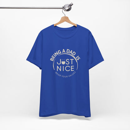 Unisex Dad Values Tee - Perfect Gift for Fathers, Casual Wear, Thoughtful Present, Father's Day, Family Gatherings