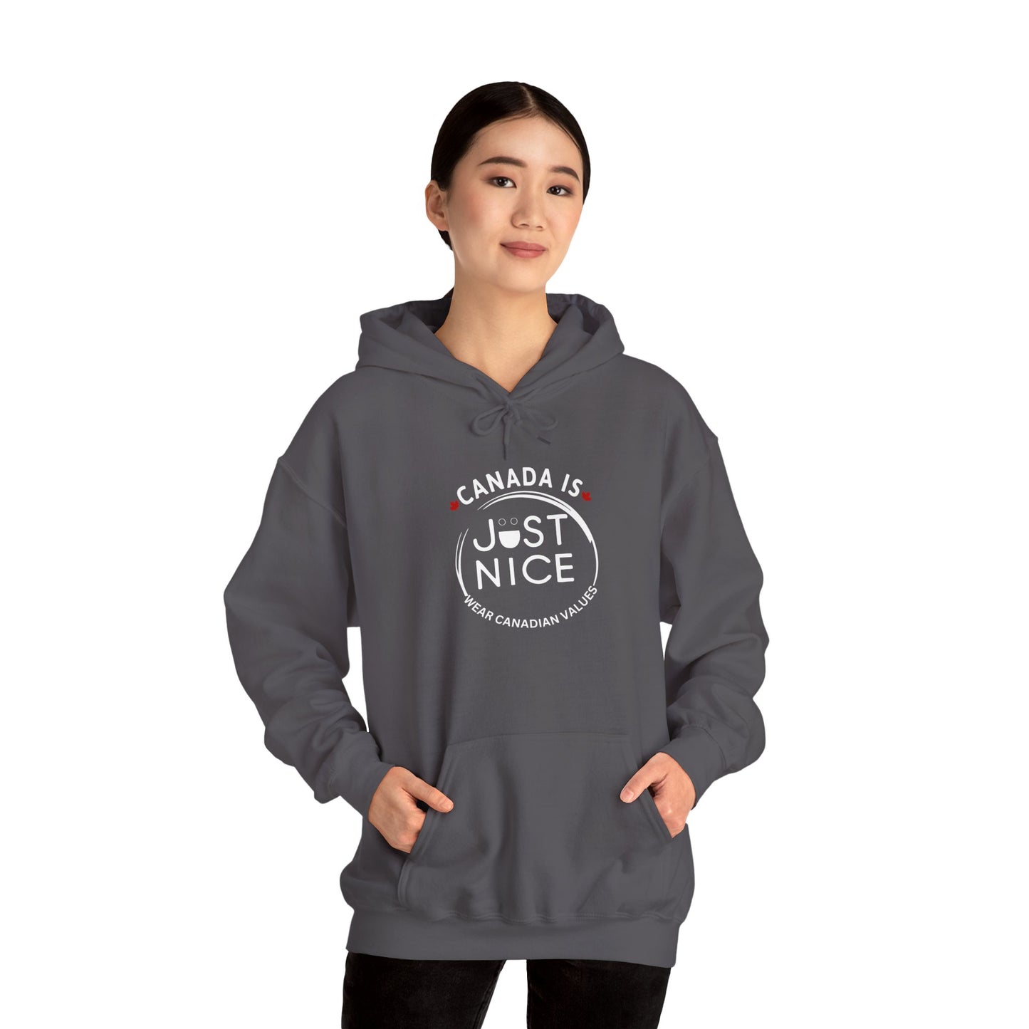 Canada Is Just Nice Hooded Sweatshirt | Unisex Cozy Pullover