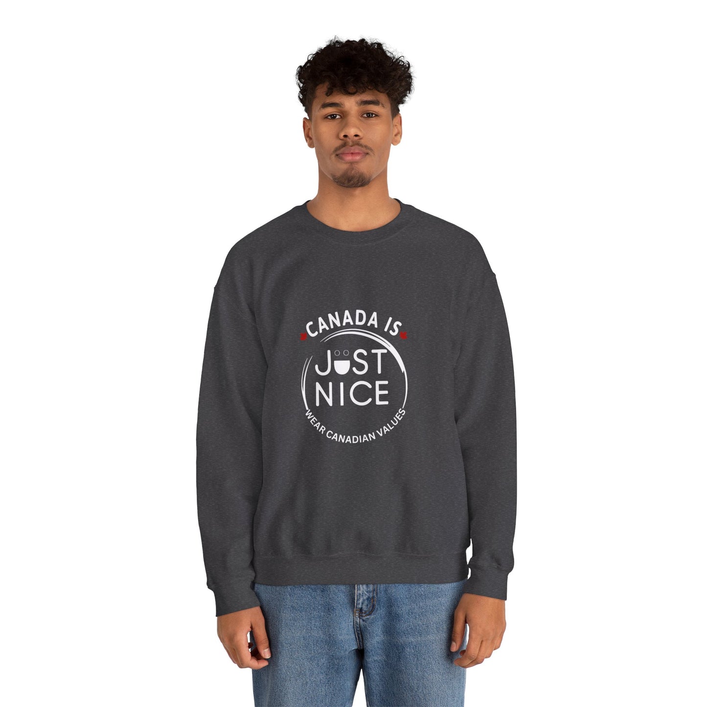 Canada Is Just Nice Crewneck Sweatshirt - Cozy Unisex Sweater