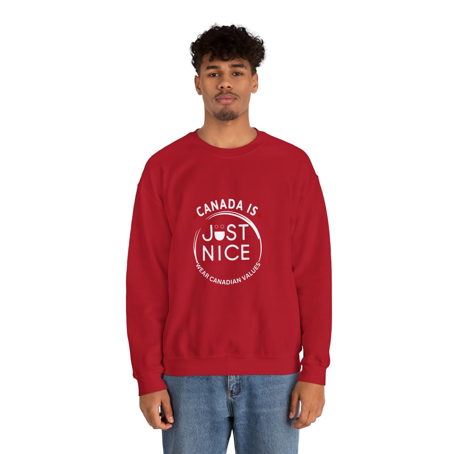 Canada Is Just Nice Crewneck Sweatshirt - Cozy Unisex Sweater