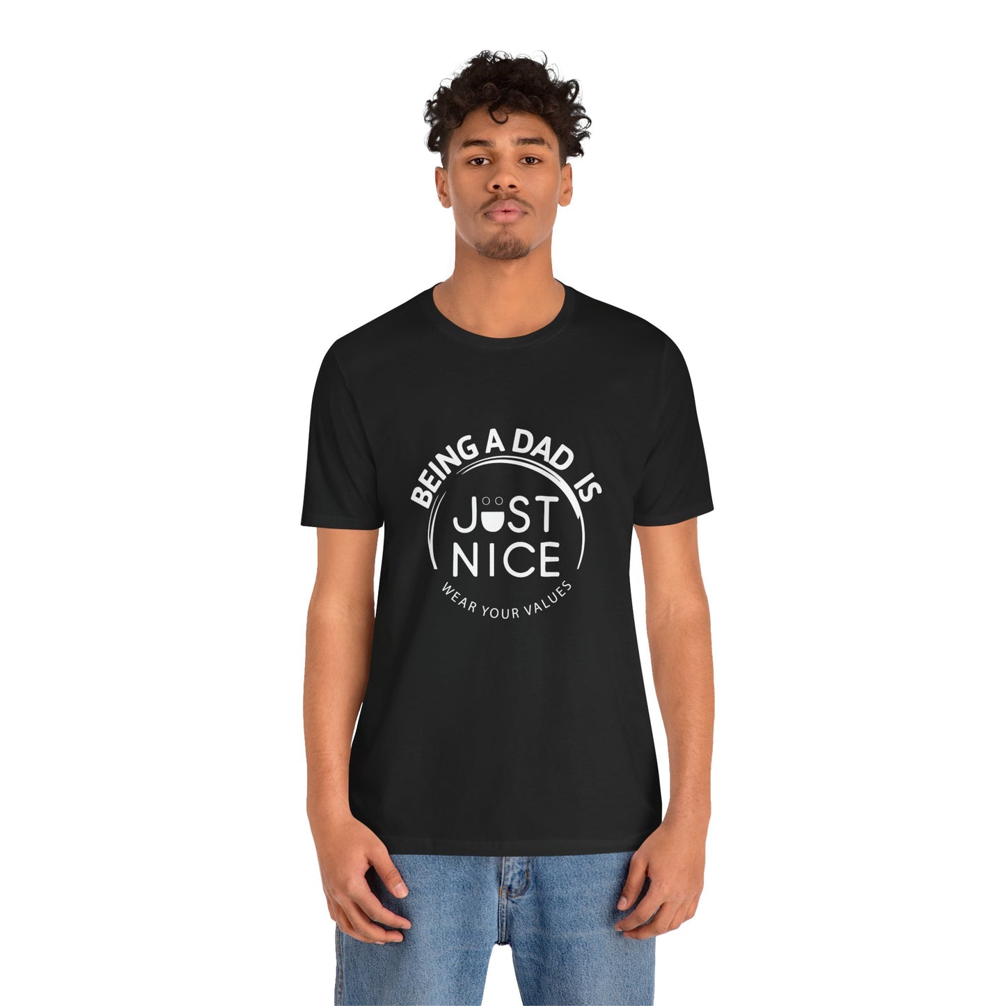 Dad Vibes Short Sleeve Tee - Perfect Gift for Father's Day, Comfortable Casual Wear, Unisex Tee for Dad