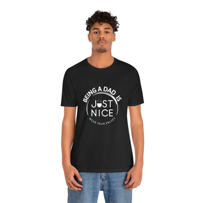 Dad Vibes Short Sleeve Tee - Perfect Gift for Father's Day, Comfortable Casual Wear, Unisex Tee for Dad
