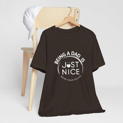 Dad Vibes Short Sleeve Tee - Perfect Gift for Father's Day, Comfortable Casual Wear, Unisex Tee for Dad