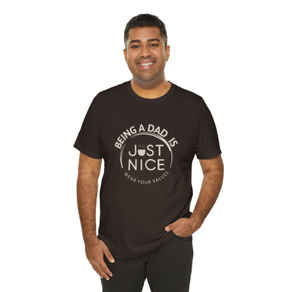 Unisex Dad Values Tee - Perfect Gift for Fathers, Casual Wear, Thoughtful Present, Father's Day, Family Gatherings