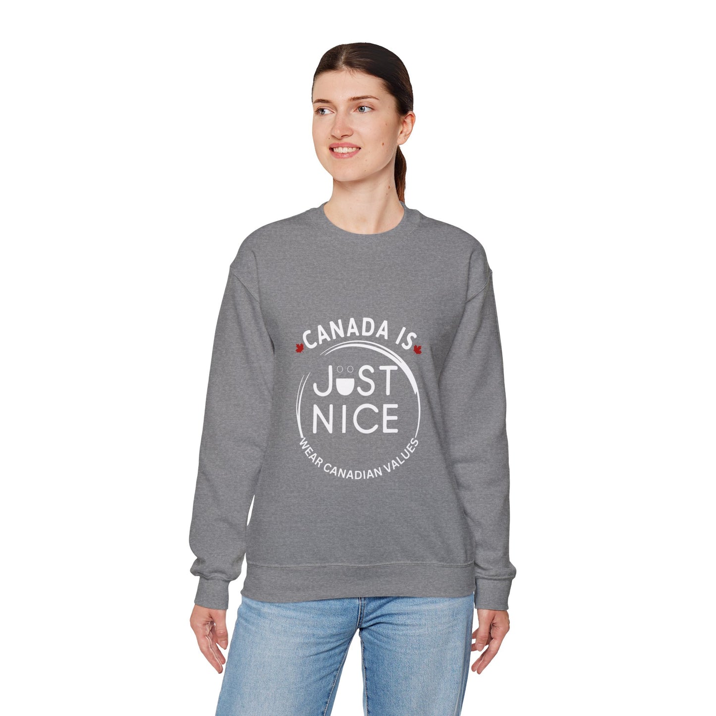 Canada Inspired Unisex Crewneck Sweatshirt - Cozy Fall Style