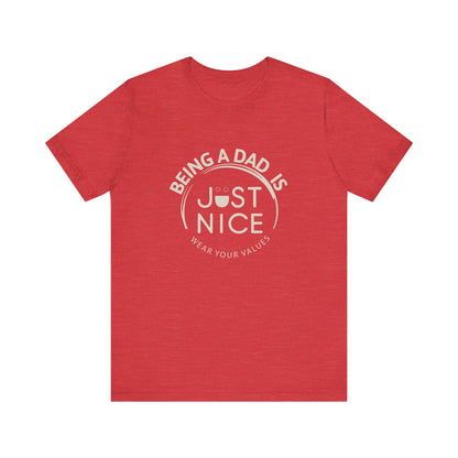 Unisex Dad Values Tee - Perfect Gift for Fathers, Casual Wear, Thoughtful Present, Father's Day, Family Gatherings