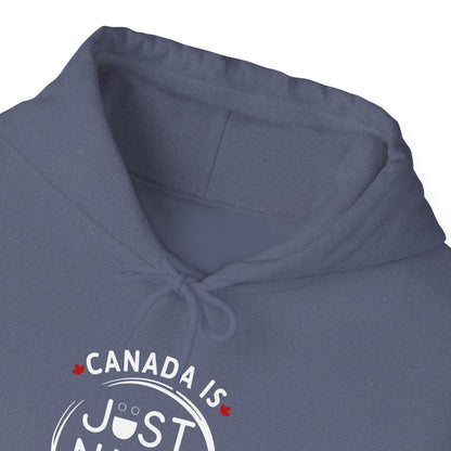 Canada Is Just Nice Hooded Sweatshirt | Unisex Cozy Pullover