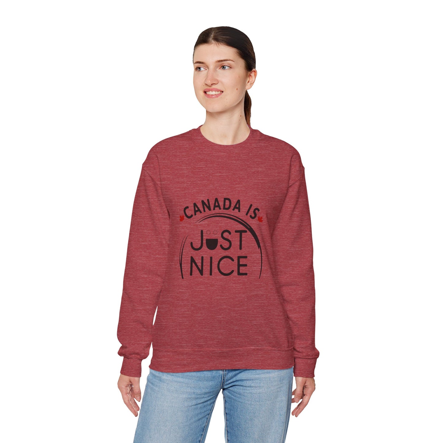 Canada Is Not Nasty Crewneck Sweatshirt - A Cozy Statement Piece for Proud Canadians