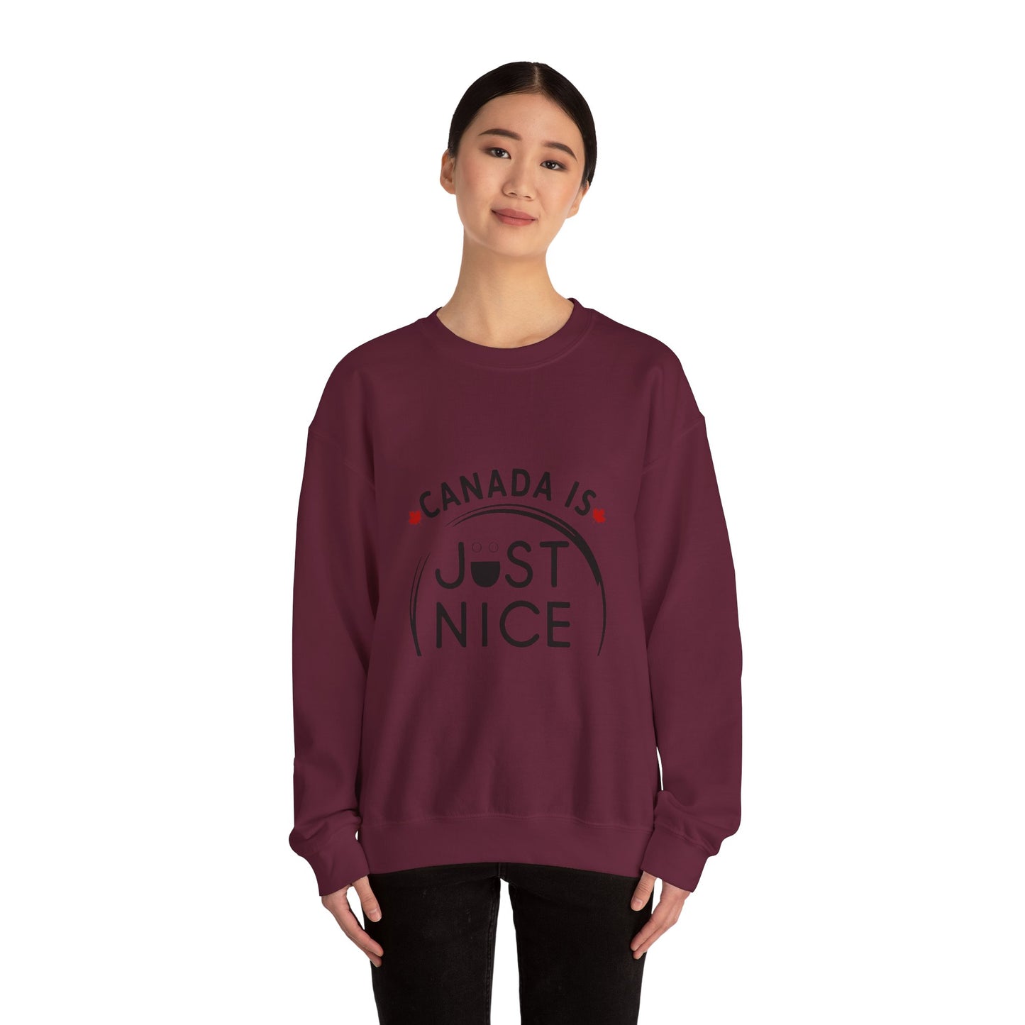 Canada Is Not Nasty Crewneck Sweatshirt - A Cozy Statement Piece for Proud Canadians