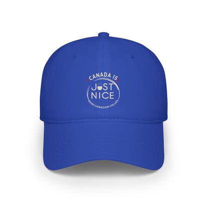Canada Is Just Nice Baseball Cap, Adjustable Cap, Casual Hat, Gift for Canadians, Summer Accessory