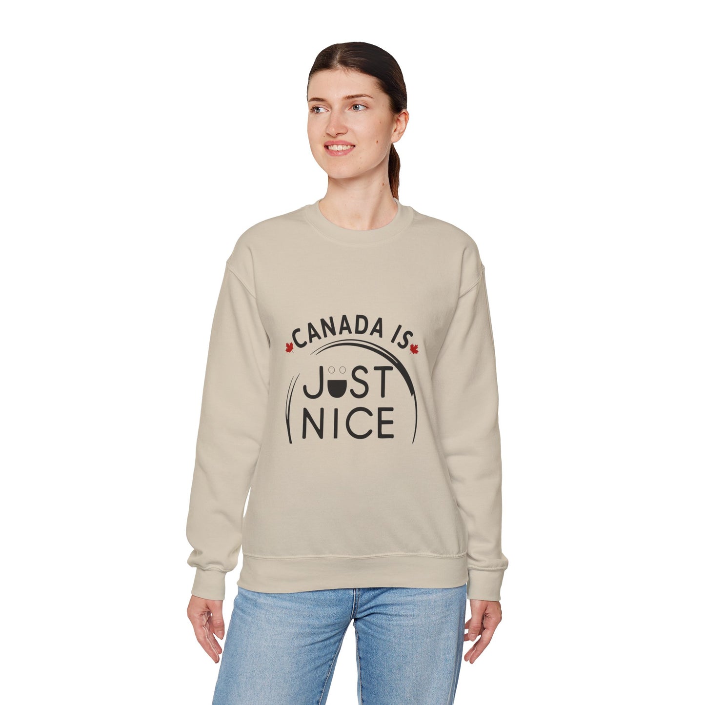 Canada Is Not Nasty Crewneck Sweatshirt - A Cozy Statement Piece for Proud Canadians