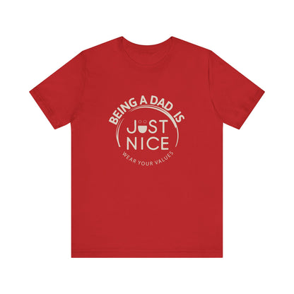 Unisex Dad Values Tee - Perfect Gift for Fathers, Casual Wear, Thoughtful Present, Father's Day, Family Gatherings