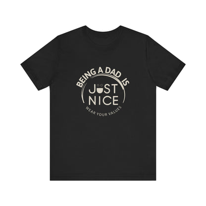 Unisex Dad Values Tee - Perfect Gift for Fathers, Casual Wear, Thoughtful Present, Father's Day, Family Gatherings