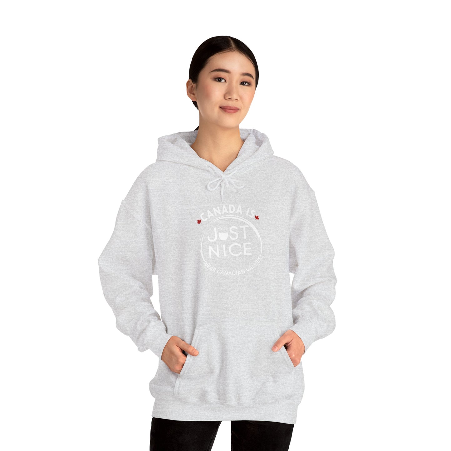 Canada Is Just Nice Hooded Sweatshirt | Unisex Cozy Pullover